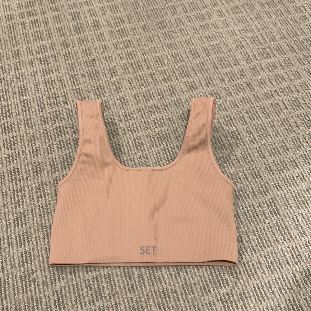 Set active pink sports bra